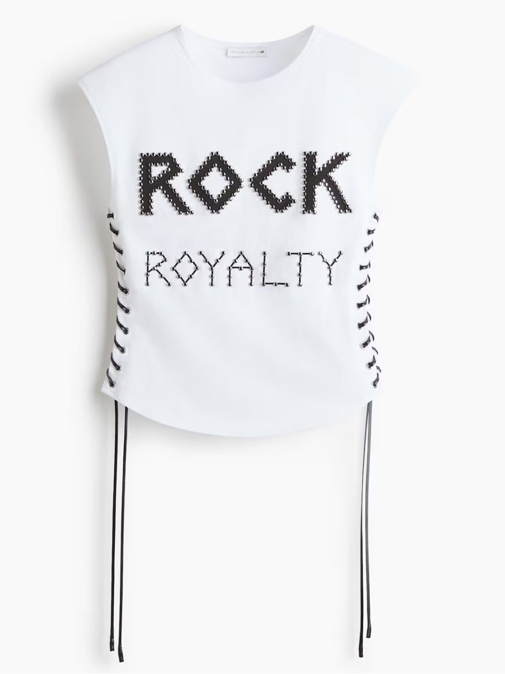 STELLA MCCARTNEY H&M LACE-UP STUDDED TOP